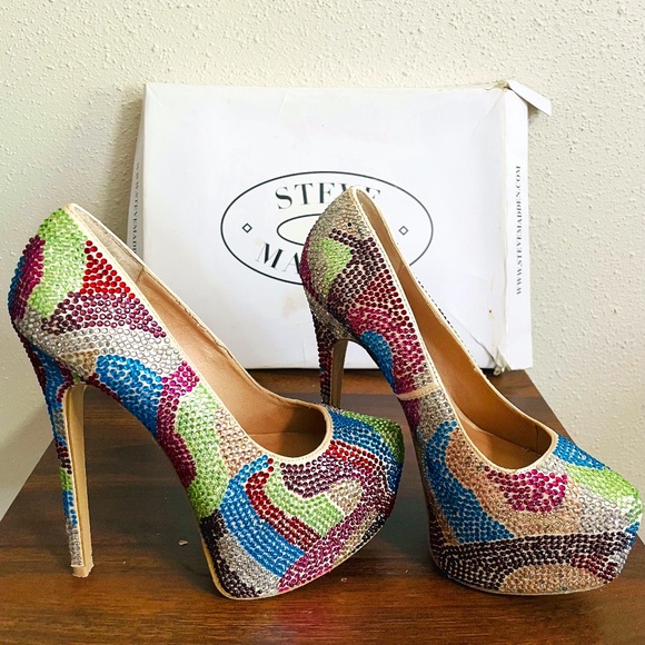 Steve Madden Womens Dyvinal Platform Heel 6.5 - Picture 1 of 5